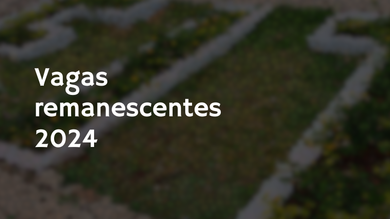 Nova divulgação de vagas remanescentes CEMEIT